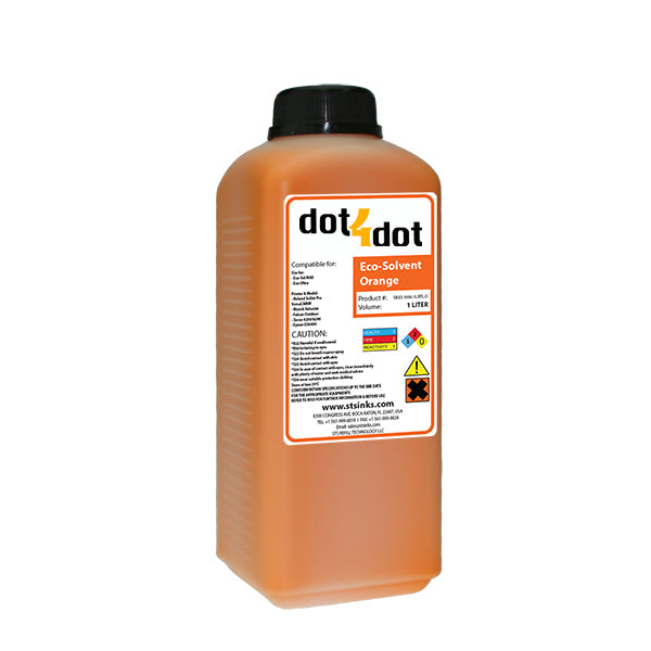 GS6000 - ORANGE eco-solvent 1 Liter Bottle image 0