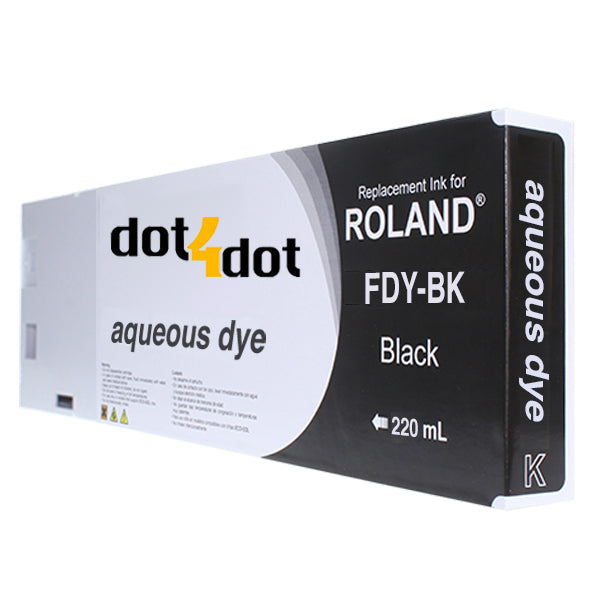 Roland Aqueous Dye Black 220ml image 0