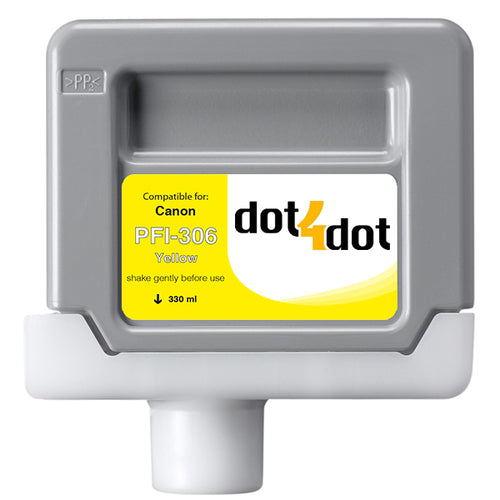 Canon PFI-306 Yellow Compatible Ink Cartridge 330ml - PFI-306Y image 0