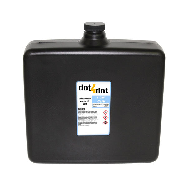 Vutek UV Cure LIGHT CYAN Compatible Ink – 5 Liter image 0