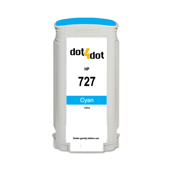 Compatible HP 727 Cyan Ink Cartridge 130ml image 0