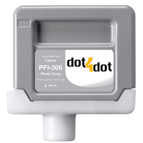 Canon PFI-306 Photo Gray Compatible Ink Cartridge 330ml - PFI-306PGY image 0