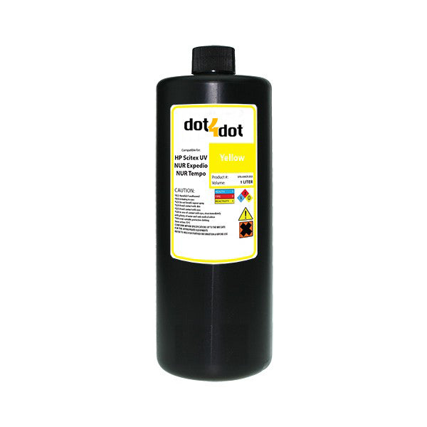 Compatible Scitex UV Cure Ink Yellow 1L image 0
