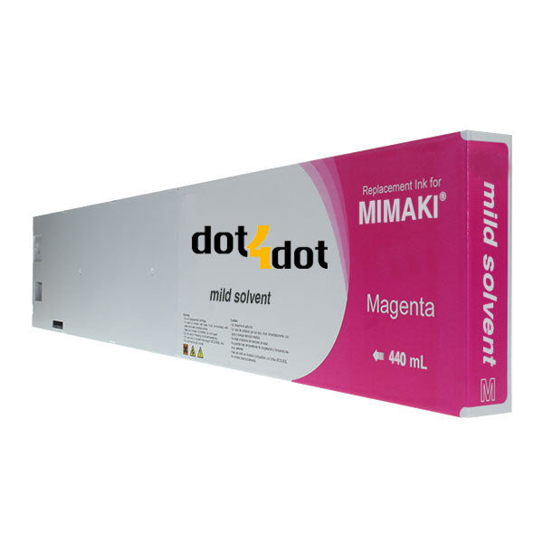 MAGENTA Mimaki Compatible Mild/Eco Solvent 440ml Ink Cartridge image 0