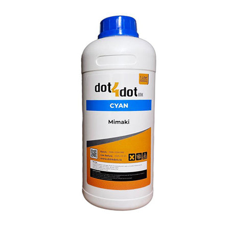CYAN Mimaki Compatible Mild/Eco Solvent 1 Liter Ink Bottle image 0