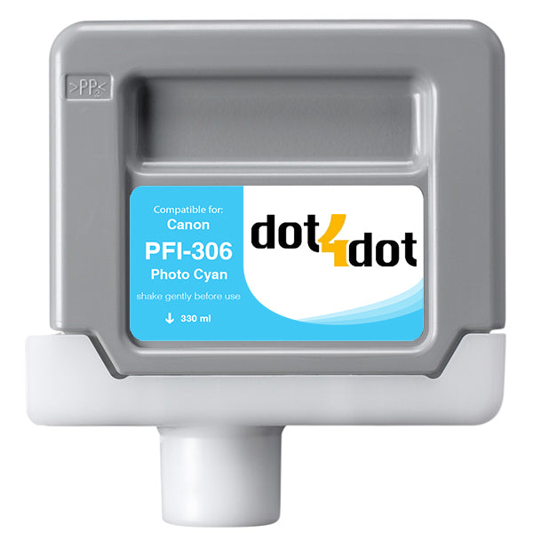 Canon PFI-306 Photo Cyan Compatible Ink Cartridge 330ml - PFI-306PC image 0