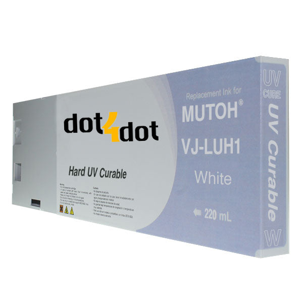 Mutoh Hard UV Durable White Ink Cartridge 220ml image 0