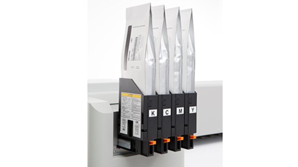 YELLOW Mutoh Eco Solvent Ultra Compatible 1000ml Ink Bag Plus SmartCard image 1