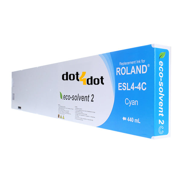 CYAN Roland MAX2 Compatible 440ml Ink Cartridge image 0