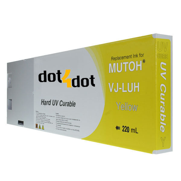 Mutoh Hard UV Durable Yellow Ink Cartridge 220ml image 0