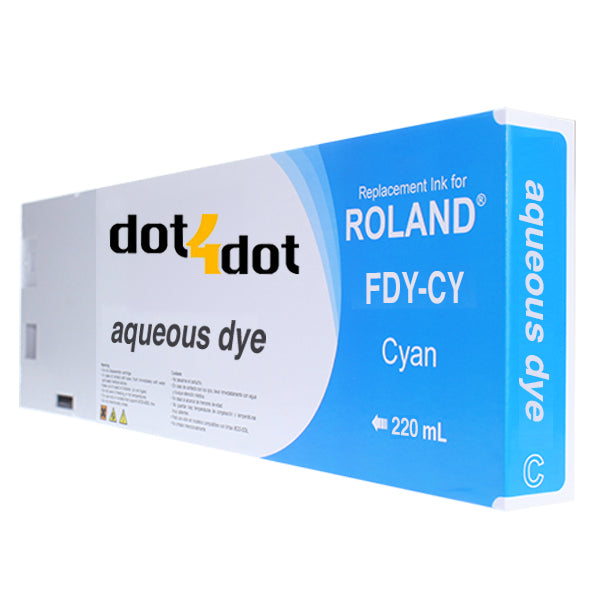 Roland Aqueous Dye Cyan 220ml image 0