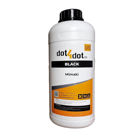 BLACK Mimaki Compatible Mild/Eco Solvent 1 Liter Ink Bottle image 0