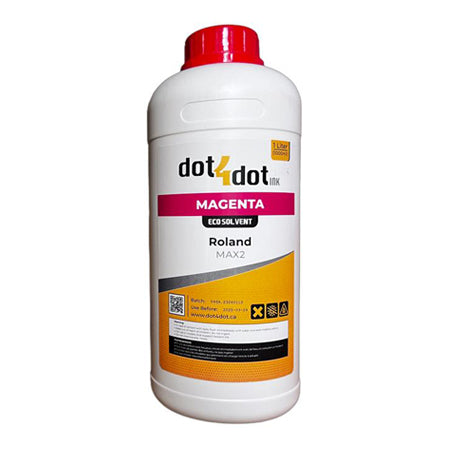 MAGENTA Roland MAX2 Compatible 1-Liter Bottle image 0