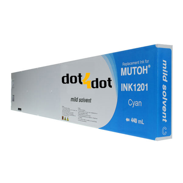 Mutoh Mild Solvent Cyan Ink Cartridge 440ml image 0