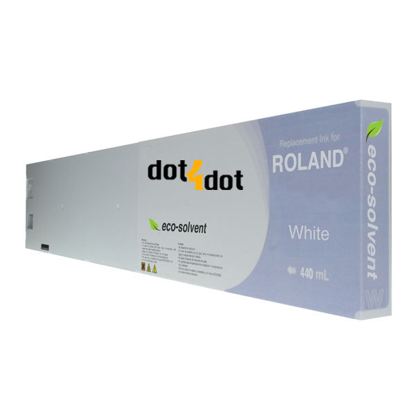 Roland Eco-solvent MAX2 440ml Cartridge - White image 0