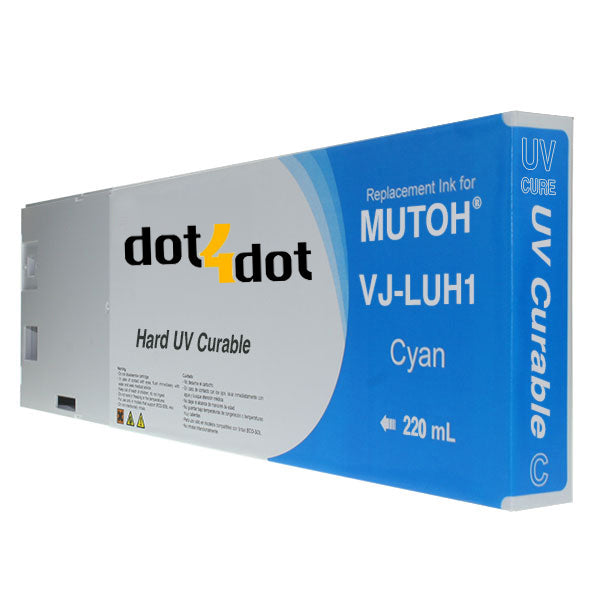 Mutoh Hard UV Durable Cyan Ink Cartridge 220ml image 0