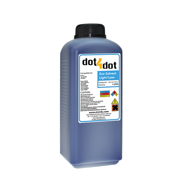 GS6000 - LIGHT CYAN eco-solvent 1 Liter Bottle image 0