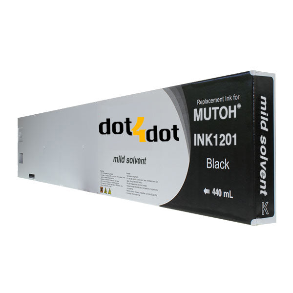 Mutoh Mild Solvent Black Ink Cartridge 440ml image 0