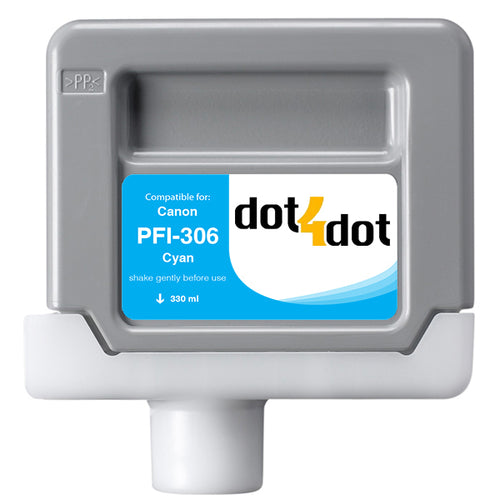 Canon PFI-306 Cyan Compatible Ink Cartridge 330ml - PFI-306C image 0