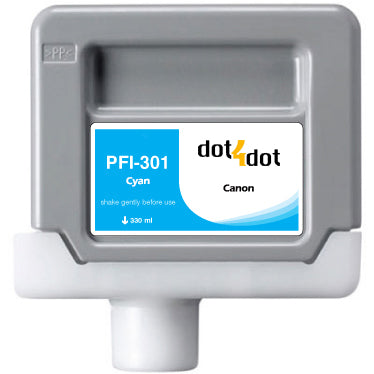 Canon PFI-301 Cyan Compatible Ink Cartridge - PFI-301C image 0