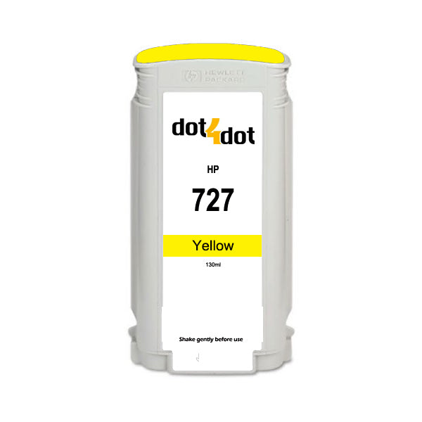 Compatible HP 727 Yellow Ink Cartridge 130ml image 0