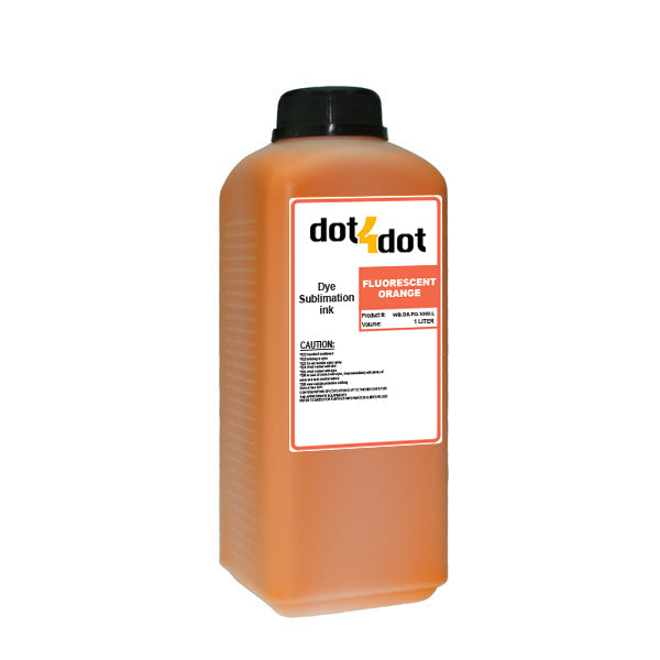 Dye Sublimation Ink 1000ml Bottle Fluorescent Orange image 0