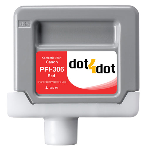 Canon PFI-306 Red Compatible Ink Cartridge 330ml - PFI-306R image 0