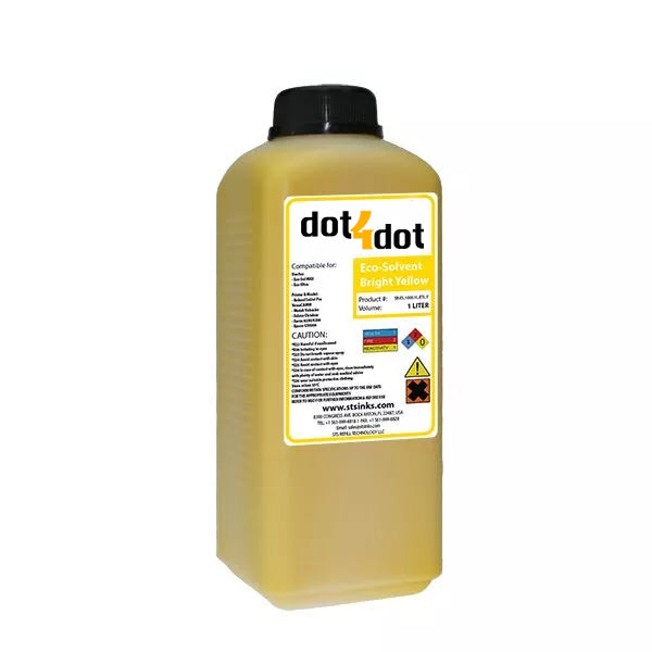 GS6000 - BRIGHT YELLOW eco-solvent 1 Liter Bottle image 0