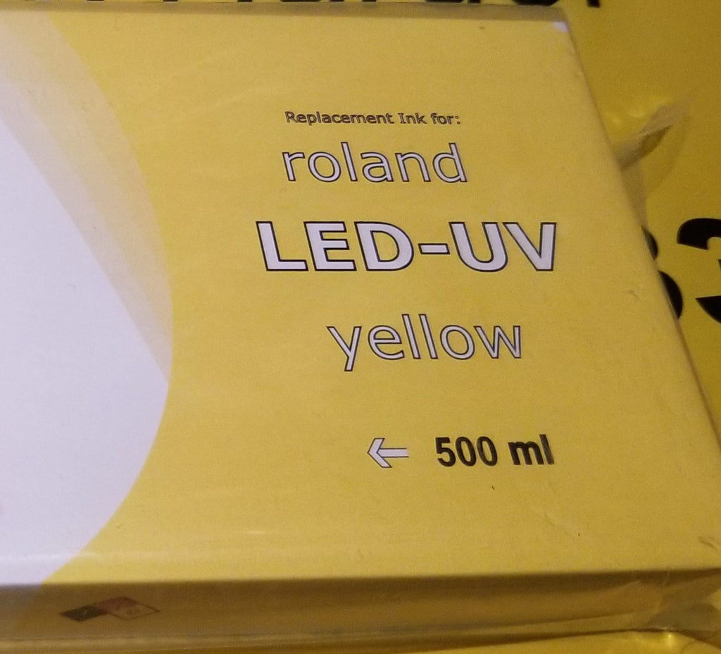Compatible Roland Versa UV EUVS Yellow Ink 500ml image 0