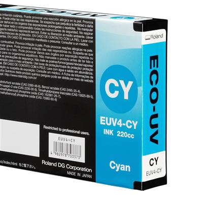 Compatible Roland Versa UV EUV4 Cyan Ink  500cc image 0
