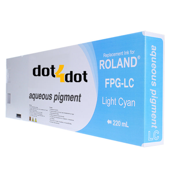 Roland Aqueous Pigment Light Cyan 220ml image 0