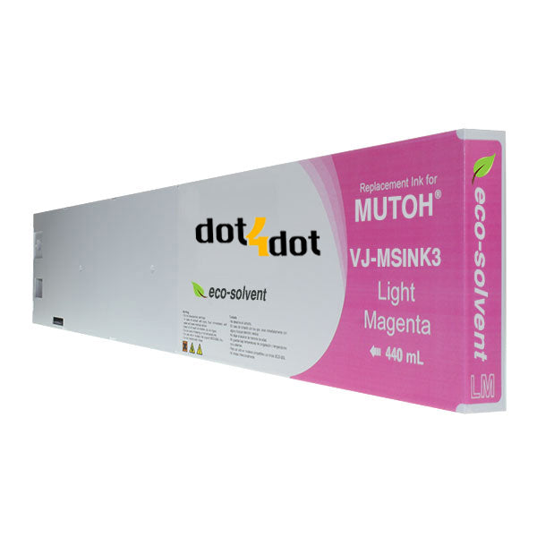 LIGHT MAGENTA Mutoh Eco Solvent Ultra Compatible 440ml Ink Cartridge image 0