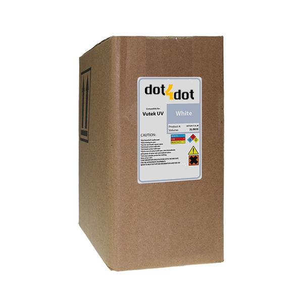 Vutek UV Cure WHITE Compatible Ink – WHITE 3 Liter image 0
