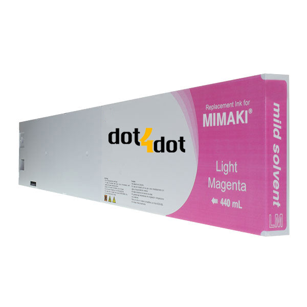 LIGHT MAGENTA Mimaki Compatible Mild/Eco Solvent 440ml Ink Cartridge image 0