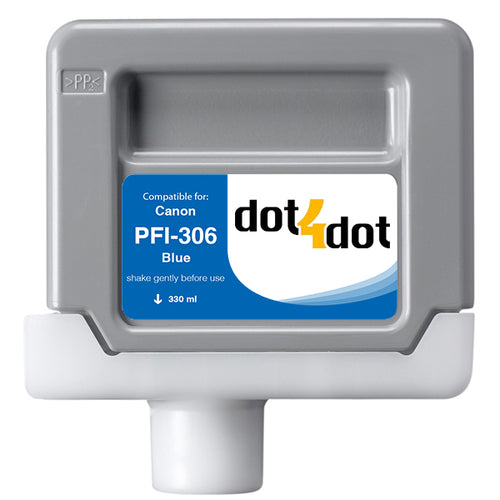 Canon PFI-306 Blue Compatible Ink Cartridge 330ml - PFI-306B image 0