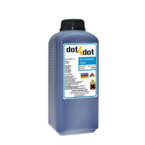 GS6000 - CYAN eco-solvent 1 Liter Bottle (Copy) image 0