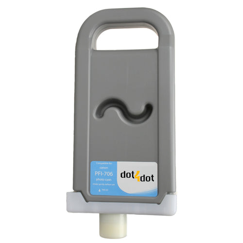 Canon PFI-706 Photo Cyan Compatible Ink Cartridge 700ml - PFI-706PC image 0