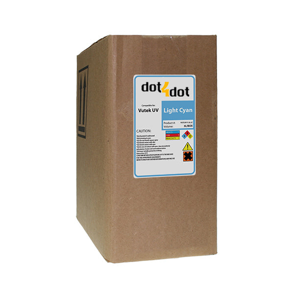 Vutek UV Cure LIGHT CYAN Compatible Ink – LIGHT CYAN 3 Liter image 0